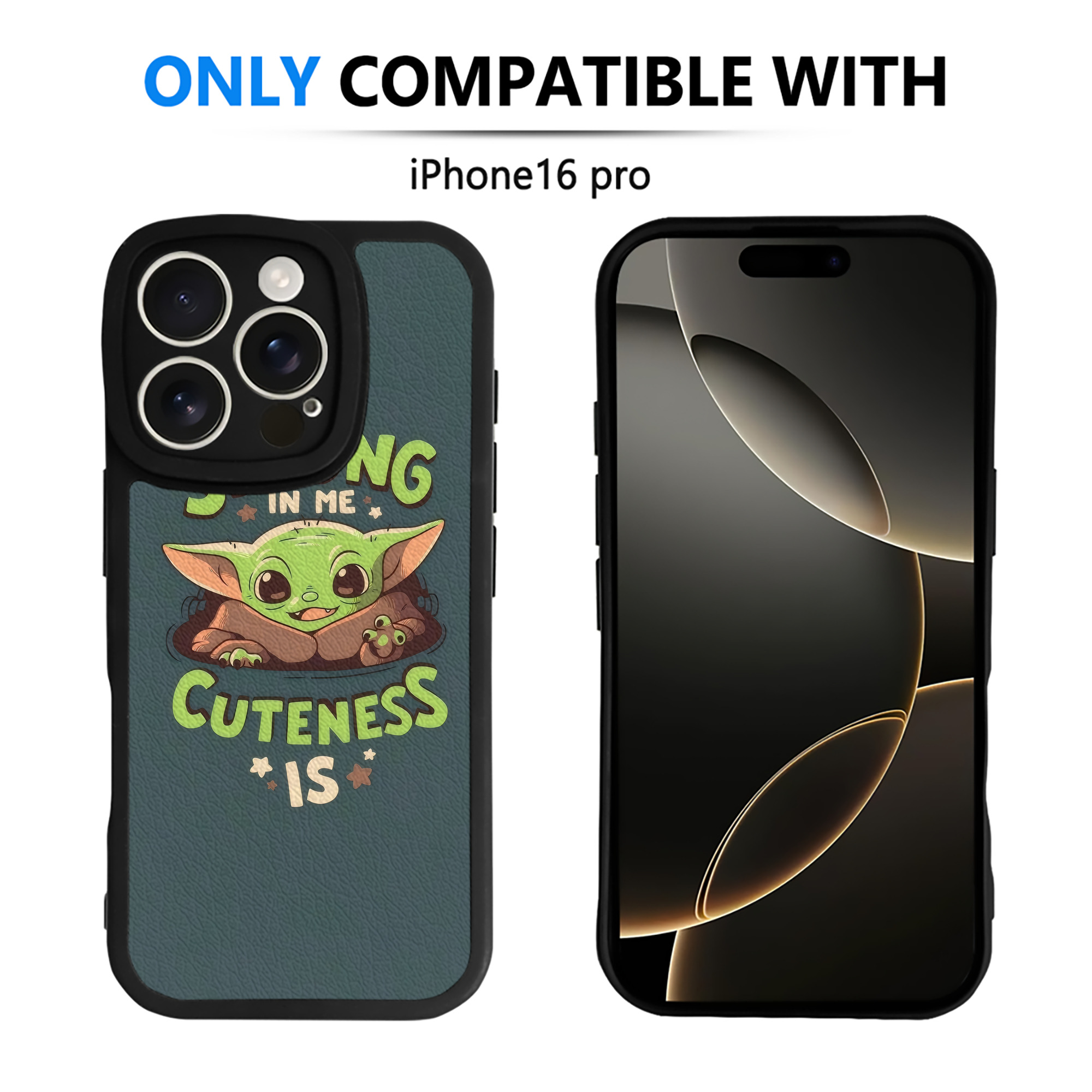 （画像用） スター・ウォーズ Star Wars 【iPhone 16シリーズ対応】シリコンスマホケース（レザー調） 材質：シリコン